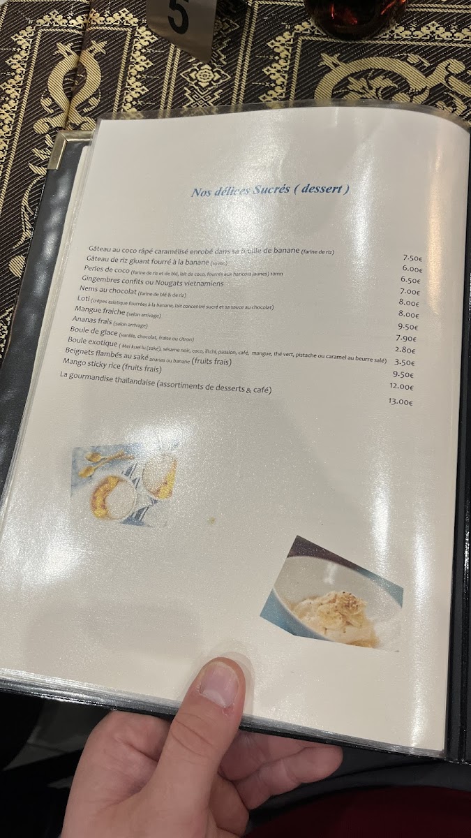 Menu Restaurant La Thaïlande-3